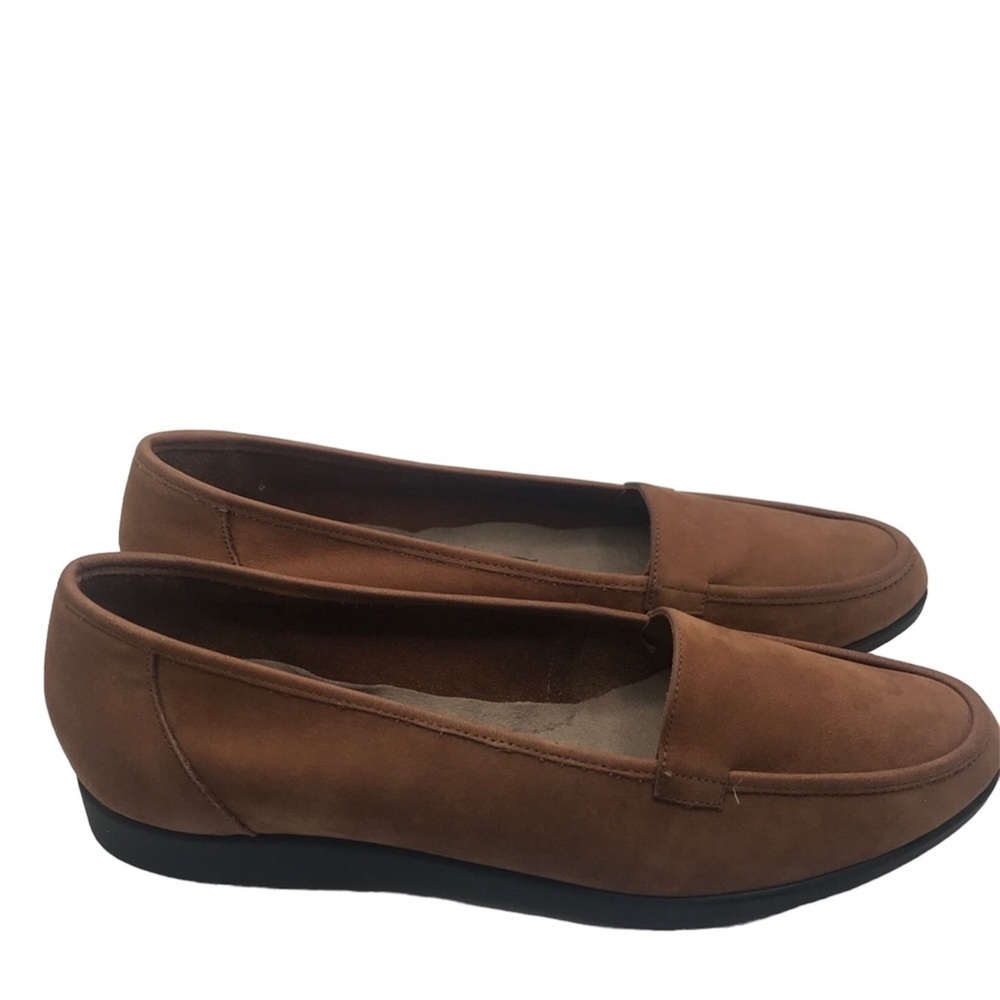 Easy Spirit size‎ 7.5 caramel brown suede upper anti shock rubber soles l…